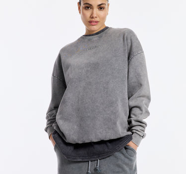 Grey worn out sweater