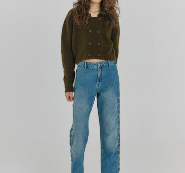 Kenzie straight lace jeans