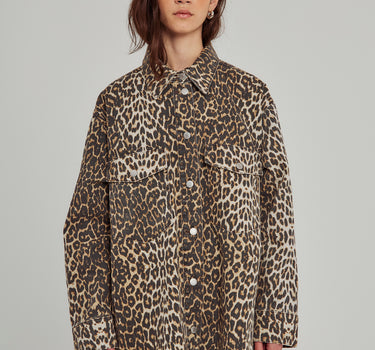 Larisa leopard shirt