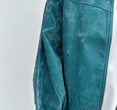 Cupido teal green bomber jacket