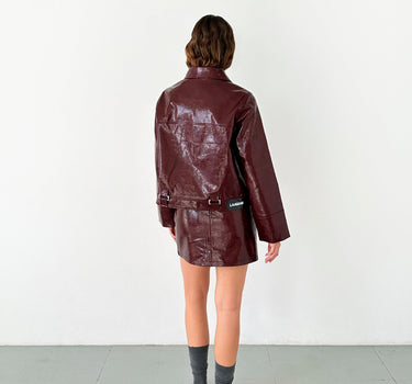 Bruna plum jacket