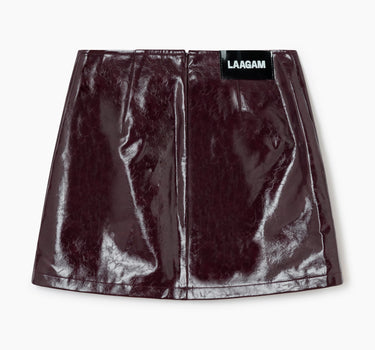 Lena plum short skirt