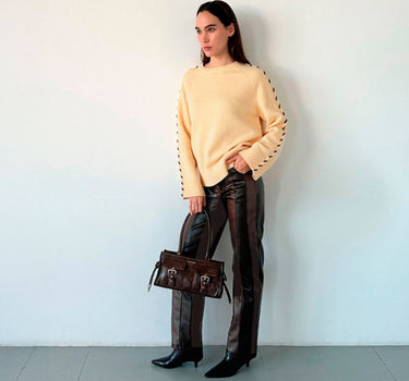 Butter yellow knit sweater