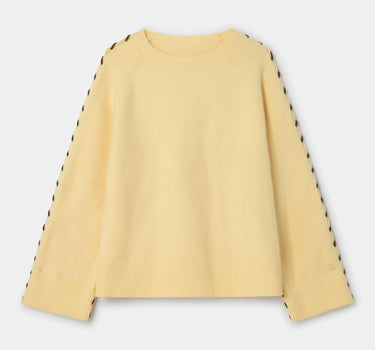Butter yellow knit sweater