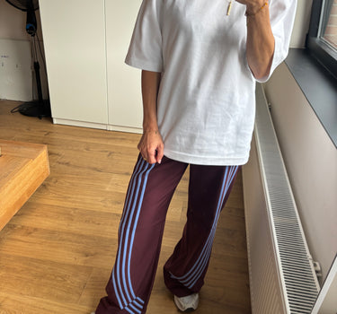 Burgundy tracksuit pants