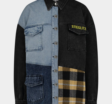 Patchwork denim jacket