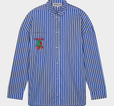 Armine blue striped shirt
