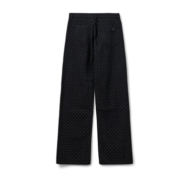 Dotted denim jeans