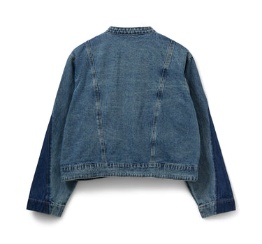 Denim contrasting jacket