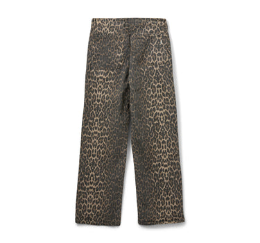 Brown leopard trousers