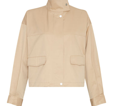 Light cream trench coat