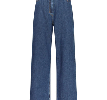 Soft denim wide legs pants