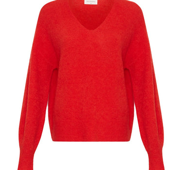 Red flame pullover