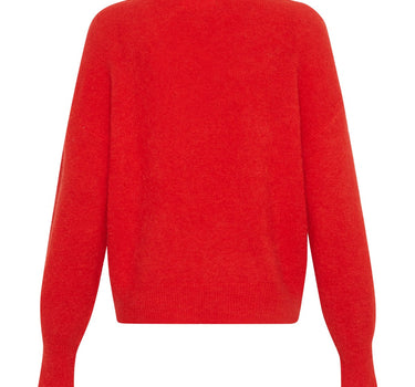 Red flame pullover