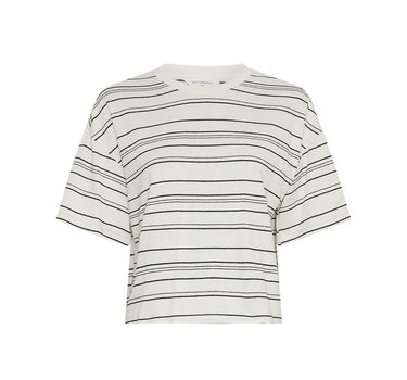 Striped sleeve pullover