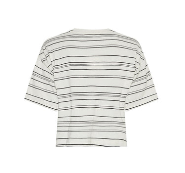Striped sleeve pullover