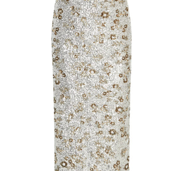 Sequins silver skirt