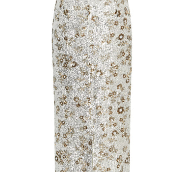 Sequins silver skirt