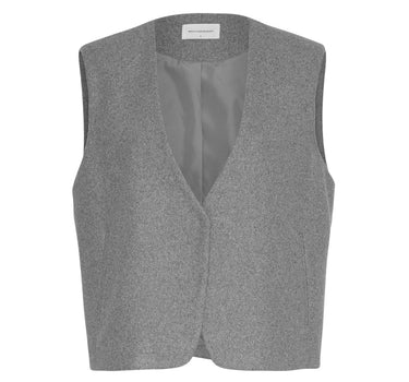 Grey woolen waistcoat