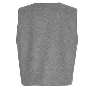 Grey woolen waistcoat